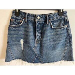 GRLFRND Jean skirt
